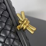 Fake Bottega Veneta Knot Minaudiere Clutch Black - Image 9