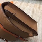 Brown Bicolor Knockoff Hermes Steve Messenger Bag - Image 6
