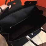 Black Replica Hermes Birkin 40cm Oversized Handbag - Image 2