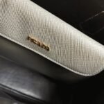 Grey Prada Double Medium Tote Bag Replica - Image 6