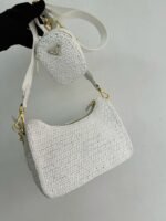 Prada Re-Edition Crochet Bag Fake in White - Image 2