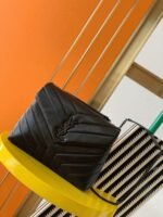 Fake Saint Laurent LouLou Small Chain Bag All Black - Image 2