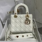 Dior Small Lady Dior My ABCDior Bag Faux in White - Image 9