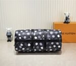 Louis Vuitton X YK Monogram Eclipse Keepall 45 Bandouliere Travel Bag - Image 4