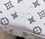 LV Monogram Shadow Keepall Bandouliere 50 In White - Image 8