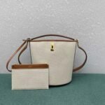 Top Quality Replica Celine Bucket 16 Bag In Textile and Calfskin - Image 4
