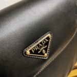 Black Prada Arque Shoulder Bag with Flap Fake - Image 4