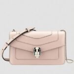 Replica Bvlgari Serpenti Forever Small Cross-body Bag Beige Calfskin