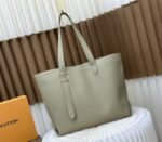 Louis Vuitton Low Key Cabas MM Bag In Limestone Gray - Image 2