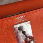 Orange Epsom Replica Hermes Kelly Sellier 28cm Bright Handbag - Image 5