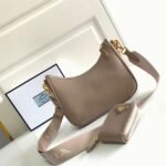 Prada Re-Edition 2005 Shoulder Bag Fake in Taupe - Image 9