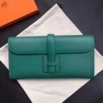 Dark green replica Hermes Jige Elan 29 clutch bag