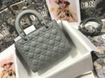Dior Lady Dior Medium Bag Replica in Grey - Image 7