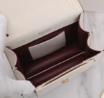 Fake Bvlgari Serpenti Forever Small Crossbody Bag with Chain Ivory - Image 6