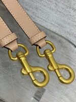 Dior Saddle Bag with Strap Knockoff in Blush Grained Calfskin - Image 3