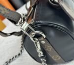 Louis Vuitton Vibe Keepall Bandouliere 25 In Black And Monogram Canvas - Image 9