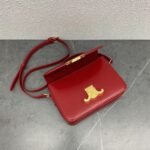 Top Quality Knockoff Celine Triomphe Teen Bag In Red - Image 8