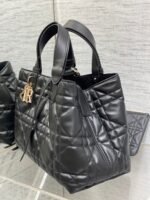 Dior Toujours Medium Bag Replica in Black Macrocannage Calfskin - Image 3