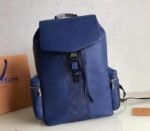 Louis Vuitton Taiga Leather Outdoor Backpack In Pacific Blue