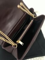 Replica Saint Laurent LouLou Small Chain Bag Burgundy - Image 6