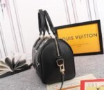 Louis Vuitton Bicolor Monogram Empreinte Leather Speedy Bandouliere 25 Handbag In Black And Lilac - Image 3