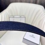 CHANEL Pre-Owned 1990s CC Turn-lock denim belt - Image 7