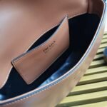 Prada Arque Shoulder Bag with Flap Fake in Brown - Image 2