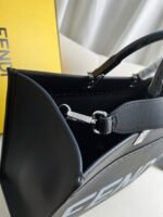 Top Quality Knockoff Fendi Sunshine Medium Tote Bag In Noir Calfskin - Image 8