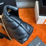 Replica Saint Laurent Puffer Small Chain Bag Black Lambskin - Image 5