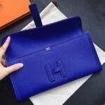 Electric Blue Epsom Replica Hermes Jige Elan 29 Modern Clutch - Image 2