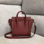 Celine Nano Luggage Tote Bag Fake in Ruby - Image 5