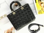 Dior Lady Dior Large Bag Replica in Black - Image 3