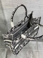 Dior Large Book Tote Bag Knockoff in White Plan de Paris Embroidery - Image 11