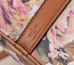Louis Vuitton Keepall Bandouliere 50 Travel Bag In Brown With Floral Pattern - Image 9