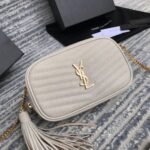 Fake Saint Laurent Lou Mini Bag White - Image 3