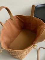 Dior Toujours Large Bag Fake in Brown Macrocannage Calfskin - Image 9