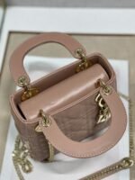 Dior Lady Dior Mini Bag Replica with Chain in Blush - Image 5