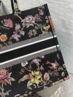 Dior Large Book Tote Bag Faux in Black Jardin Botanique Embroidery - Image 5
