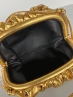 Knockoff Bottega Veneta Mini Pouch with Strap Gold - Image 5