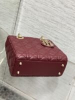 Dior Small Lady Dior My ABCDior Bag Fake in Burgundy - Image 8