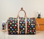 Louis Vuitton X YK Monogram Canvas Keepall Bandouliere 45 Travel Bag - Image 3