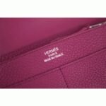 Purple knockoff designer Hermes Dogon combine wallet - Image 2