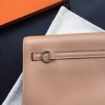 Brown Swift Leather High Quality Replica Hermes Kelly Danse Classic Purse - Image 3
