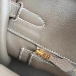 Etoupe Clemence Fake Hermes Kelly Retourne 28cm Classic Tote - Image 3