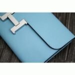 Light blue fake Hermes Constance wallet - Image 2