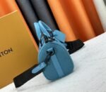 Louis Vuitton Taurillon Monogram Leather Keepall Bandouliere 25 In Turquoise - Image 4