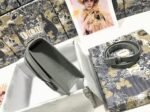 Dior 30 Montaigne Medium Bag Replica in Grey Ultramatte Grained Calfskin - Image 10