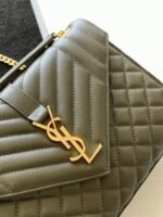 Fake Saint Laurent Envelope Medium Bag Khaki - Image 6