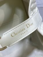 Dior Toujours Small Bag Knockoff in White Macrocannage Calfskin - Image 7