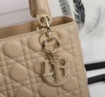 Dior Lady Dior Medium Bag Knockoff in Beige - Image 7